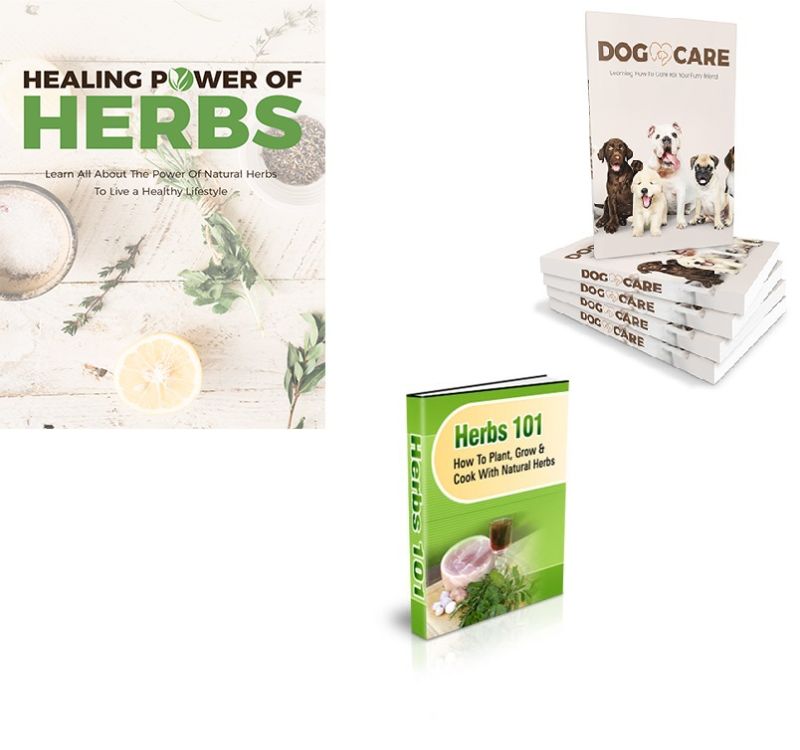 Bundle of Herbs 101, Dog Health and  Healing Power of Herbs